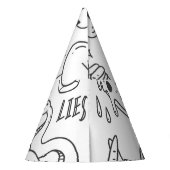 Niedlich Graffiti: Doodle Art Set. Partyhütchen (Rückseite)