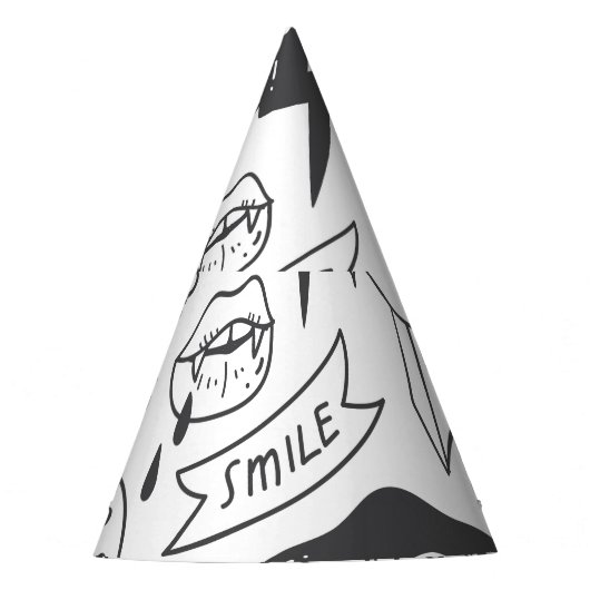 Niedlich Graffiti: Doodle Art Set. Partyhütchen (Vorderseite)