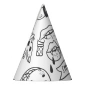 Niedlich Graffiti: Doodle Art Set. Partyhütchen (Links)