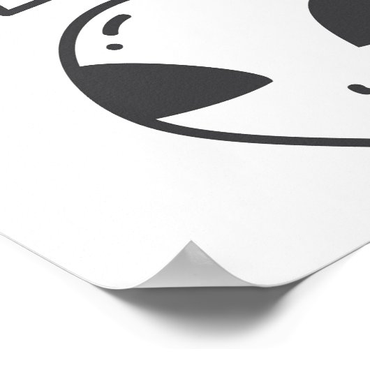 Niedlich Graffiti: Doodle Art Set. Poster (Ecke)