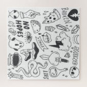 Niedlich Graffiti: Doodle Art Set. Puzzle (Horizontal)
