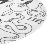 Niedlich Graffiti: Doodle Art Set. Schneidebrett (Ecke)