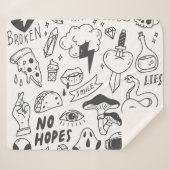 Niedlich Graffiti: Doodle Art Set. Sherpadecke (Vorderseite (Horizontal))