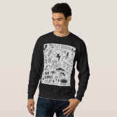 Niedlich Graffiti: Doodle Art Set. Sweatshirt (Vorne ganz)