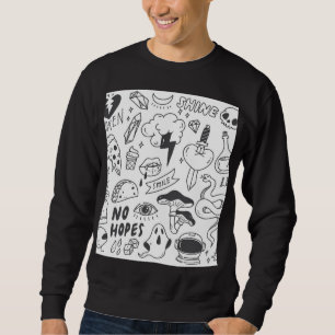 Niedlich Graffiti: Doodle Art Set. Sweatshirt