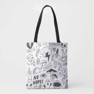 Niedlich Graffiti: Doodle Art Set. Tasche