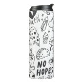 Niedlich Graffiti: Doodle Art Set. Thermosbecher (Nach links gedreht)