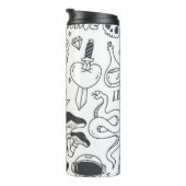 Niedlich Graffiti: Doodle Art Set. Thermosbecher (Nach rechts gedreht)