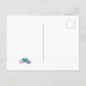 Niedlich Grau Baby Bunny Rabbit Osterferien Postkarte (Rückseite)