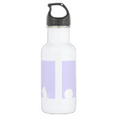 Niedlich Grau Kitty Water Flasche Edelstahlflasche (Rückseite)