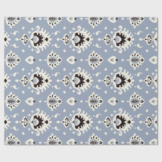 Niedlich-graubeige Kat-Stammmuster Geschenkpapier (Flach)