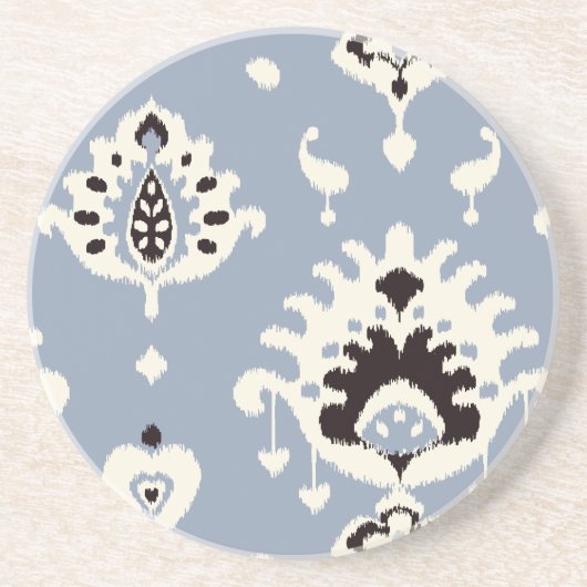 Niedlich-graubeige Kat-Stammmuster Getränkeuntersetzer (Vorne)