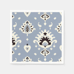 Niedlich-graubeige Kat-Stammmuster Serviette