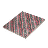 Niedlich-graue Aztec-Muster Fliese (Seite)