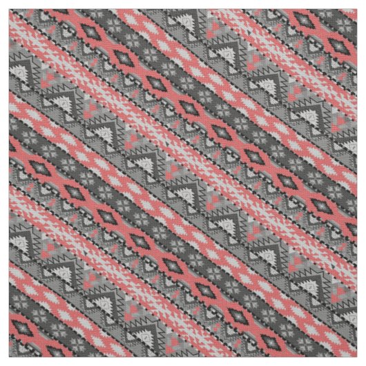 Niedlich-graue Aztec-Muster Stoff (Muster)