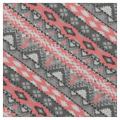 Niedlich-graue Aztec-Muster Stoff (Nahaufnahme)