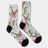 Niedlich Graue und rosa Venus Flytrap auf Ihrer Li Socken (Rechts)