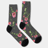 Niedlich Graue und rosa Venus Flytrap auf Ihrer Li Socken (Rechts)