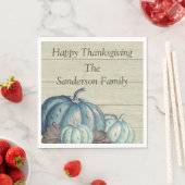 Niedlich Graue Wood Herbst Blaupumpen Napkins Serviette (Beispiel)