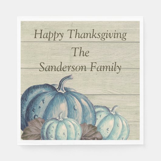 Niedlich Graue Wood Herbst Blaupumpen Napkins Serviette (Vorderseite)