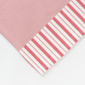 Niedlich Graurosa Lebkuchen Candy Cane Hütte Flee Fleecedecke (Ecke)