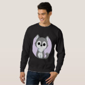 Niedlich Gray Husky Sweatshirt (Vorne ganz)