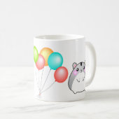 Niedlich Gray Kawaii Hamster Kaffeetasse (VorderseiteRechts)