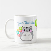 Niedlich Gray Kawaii Hamster Kaffeetasse (Links)