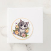 Niedlich Gray Kitten Vielen Dank Geschenkanhänger (Beispiel)