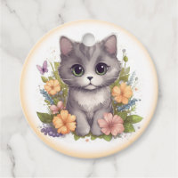 Niedlich Gray Kitten Vielen Dank