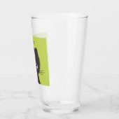 Niedlich Gray Kitty Cat Personalisiert | Gray Kitt Glas (Links)