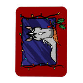 Niedlich Gray Pony Weihnachten Magnet (Vertikal)