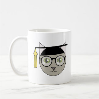 Niedlich Gray Tabby Graduate Kaffeetasse