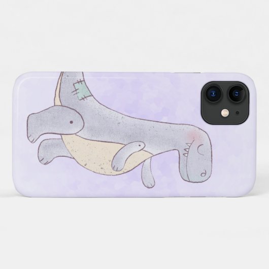 Niedlich Gray Tyrannosaurus Rex Dinosaur Toy Case-Mate iPhone Hülle (Rückseite (Horizontal))