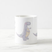 Niedlich Gray Tyrannosaurus Rex Dinosaur Toy Kaffeetasse (Mittel)