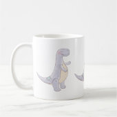 Niedlich Gray Tyrannosaurus Rex Dinosaur Toy Kaffeetasse (Links)