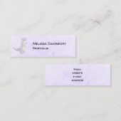 Niedlich Gray Tyrannosaurus Rex Dinosaur Toy Mini Visitenkarte (Vorne/Hinten)