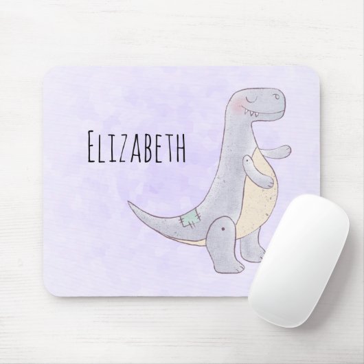 Niedlich Gray Tyrannosaurus Rex Dinosaur Toy Mousepad (Mit Mouse)