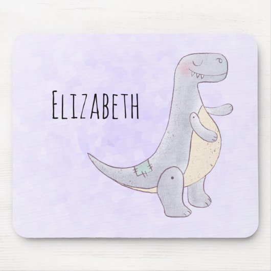 Niedlich Gray Tyrannosaurus Rex Dinosaur Toy Mousepad (Vorne)