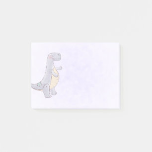 Niedlich Gray Tyrannosaurus Rex Dinosaur Toy Post-it Klebezettel