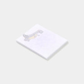 Niedlich Gray Tyrannosaurus Rex Dinosaur Toy Post-it Klebezettel (angewinkelt)