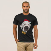 Niedlich Great Dane Weihnachtshut Dog Big T-Shirt (Vorne ganz)