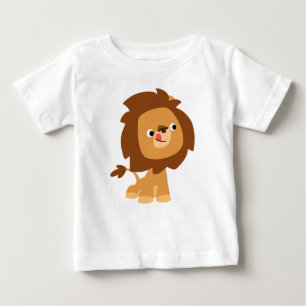 Niedlich Greedy Cartoon Lion Baby T - Shirt