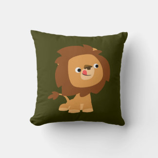 Niedlich Greedy Cartoon Lion Pillow Kissen