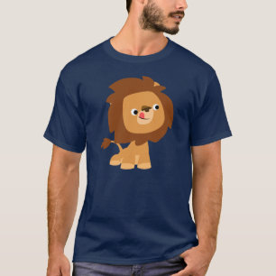 Niedlich Greedy Cartoon Lion T - Shirt