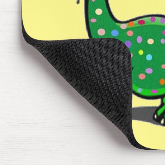 Niedlich Green Dinosaur Mousepad (Ecke)
