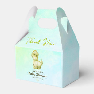 Niedlich Green Dinosaur Thema Kinderdusche Fav Geschenkschachtel