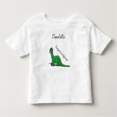 Niedlich Green Dinosaur Tshirt (Vorderseite)