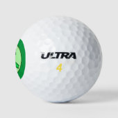 Niedlich Green Dinosaurier Golfball (Logo)