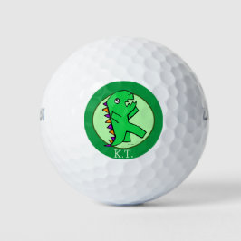 Niedlich Green Dinosaurier Golfball